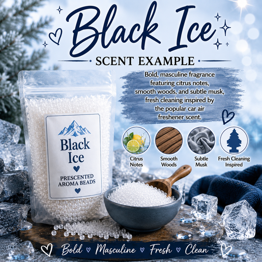 Black Ice Type Pre-Scented Aroma Beads
