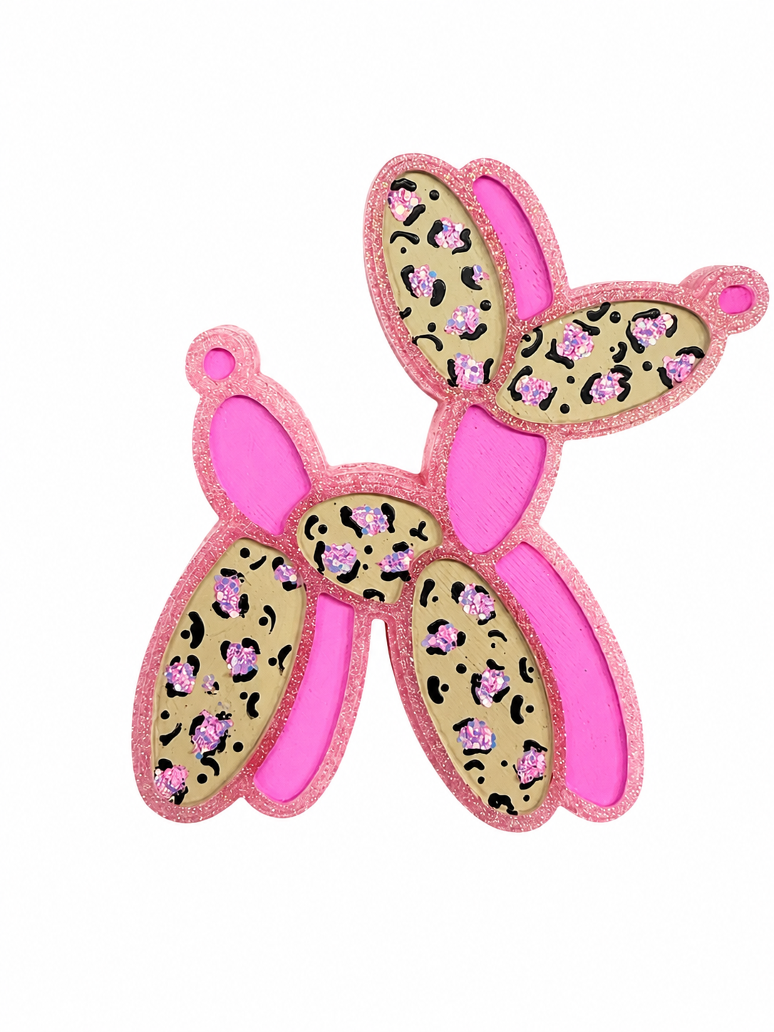 Leopard Print Balloon Dog Car Freshie