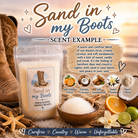 Sand In My Boots Type Pre-Scented Aroma Beads